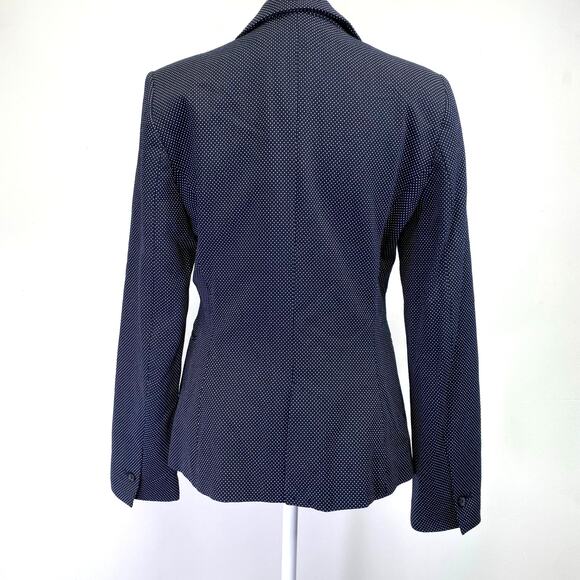 ZARA Polka Dot Blazer Womens 4 Black & White Suit Coat Business Casual Preppy - Picture 5 of 9